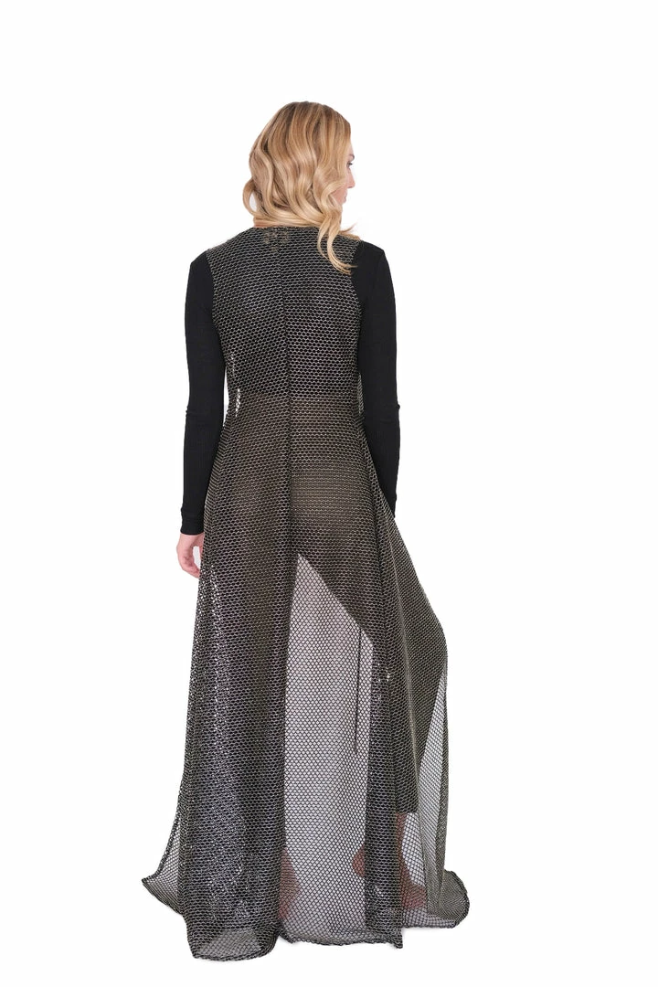 Baccio Sheer Mesh Sleeveless Robe Swim 12 Baccio Sheer Mesh Sleeveless Robe Swim