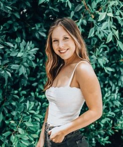 Le Rumi Knit Tank Top Bandeau White