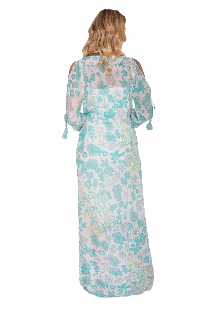 Taj Maxi Cover Up With Tassels Swim 10 Taj Maxi Cover Up With Tassels Swim