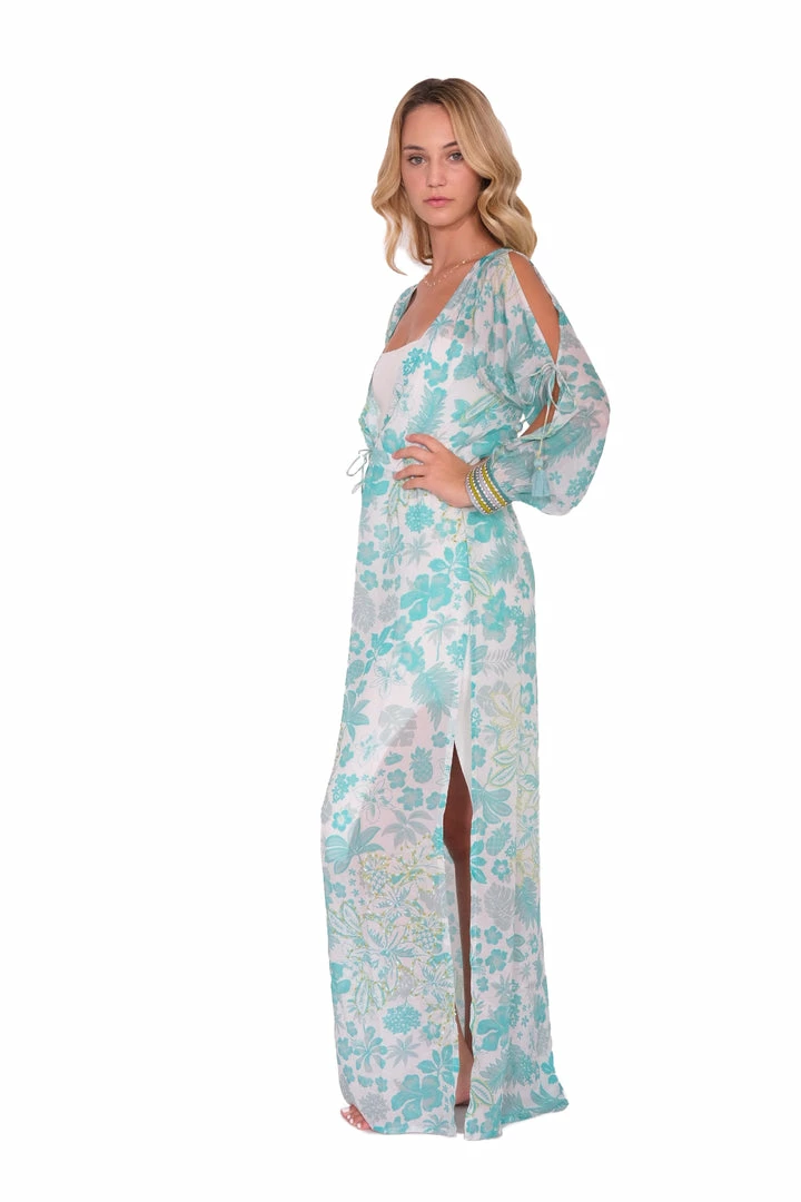 Taj Maxi Cover Up With Tassels Swim 9 Taj Maxi Cover Up With Tassels Swim