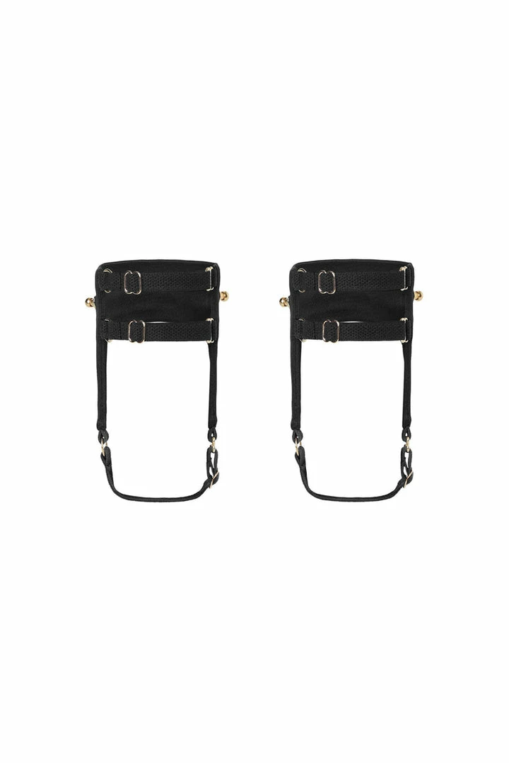 Murmur Black Satin Anklets Accessories 5 Murmur Black Satin Anklets Accessories