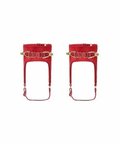 Murmur Red Satin Anklets