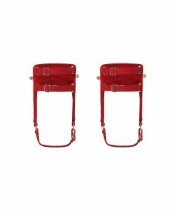 Murmur Red Satin Anklets