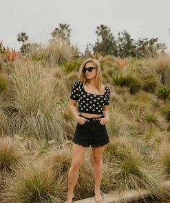 Le Rumi Polka Dot Sweater Top