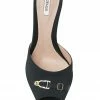 Murmur Black Satin Heels
