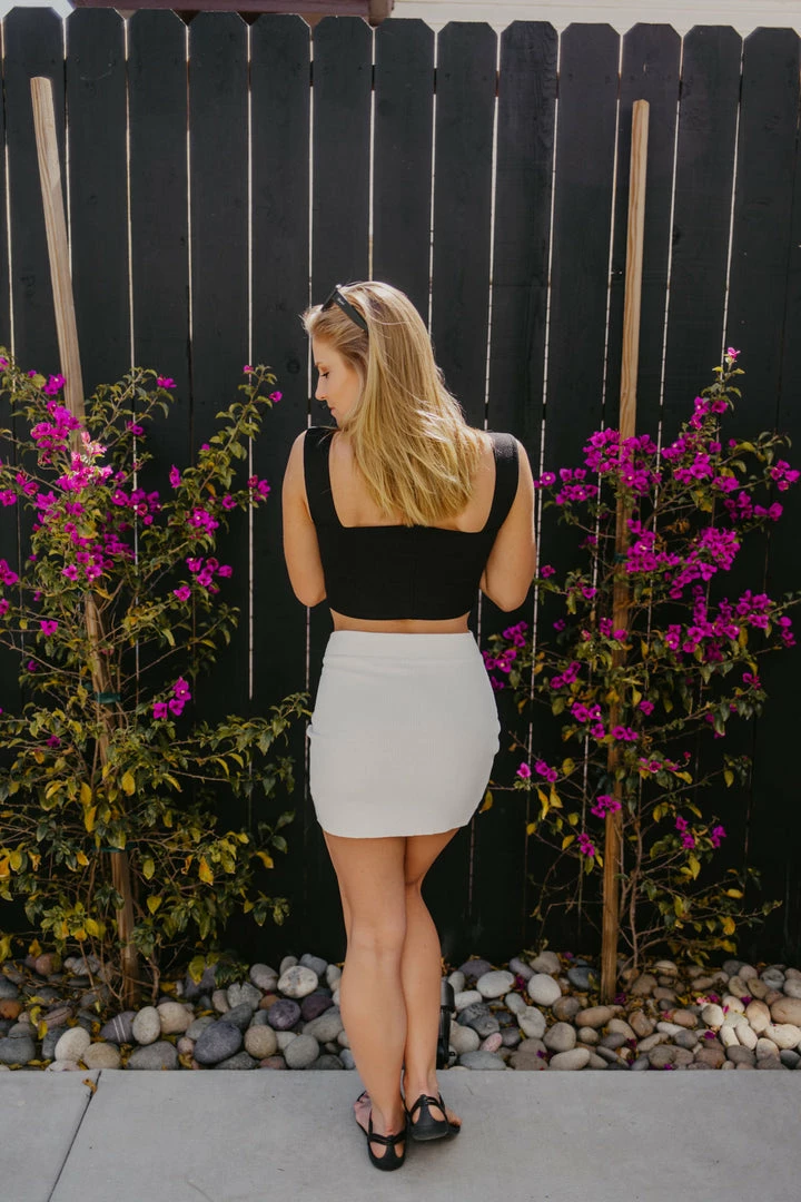 EastNWest Label Basics Ribbed Crop Tank Top Black 7 EastNWest Label Basics Ribbed Crop Tank Top Black