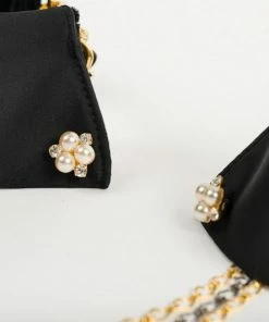 Fraulein Kink Lingerie Black Satin Handcuffs