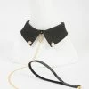 Fraulein Kink Black Satin Lead & Collar Lingerie