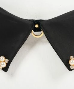 Fraulein Kink Black Satin Lead & Collar Lingerie