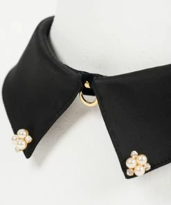 Fraulein Kink Black Satin Lead & Collar Lingerie