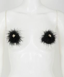 Fraulein Kink Marabou Feather Pasties Lingerie