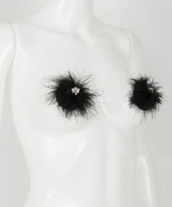 Fraulein Kink Marabou Feather Pasties Lingerie