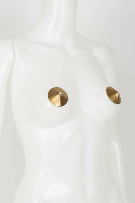 Fraulein Kink Gold Pasties With Swarovski Crystals 7 Fraulein Kink Gold Pasties With Swarovski Crystals