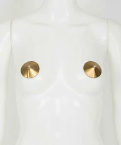 Fraulein Kink Gold Pasties With Swarovski Crystals 9 Fraulein Kink Gold Pasties With Swarovski Crystals