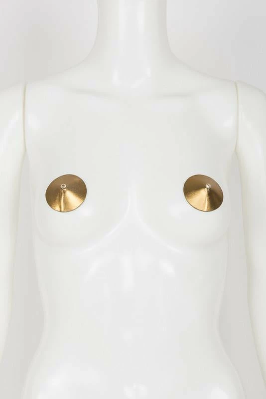 Fraulein Kink Gold Pasties With Swarovski Crystals 5 Fraulein Kink Gold Pasties With Swarovski Crystals