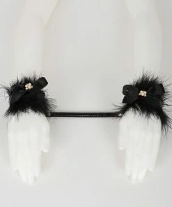 Fraulein Kink Marabou Feather Handcuffs Lingerie