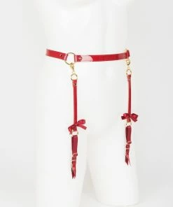 Fraulein Kink Red Hot Garter Belt Lingerie
