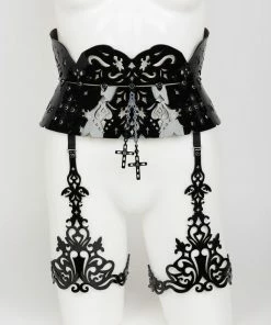 Fraulein Kink Nero Waist Garter Belt Lingerie