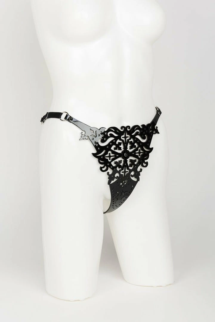 Fraulein Kink Lingerie Nero Leather Thong 7 Fraulein Kink Lingerie Nero Leather Thong