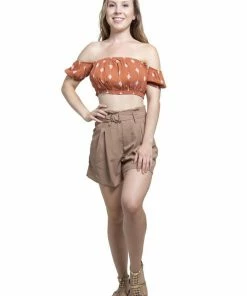 Dress Forum Rust Crop Top