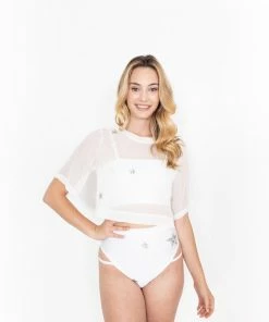 EastNWest Label Star Mesh T-Shirt White 14 EastNWest Label Star Mesh T-Shirt White