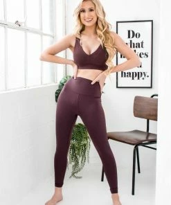 Glyder Plum Sports Bra Activewear