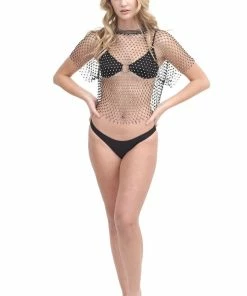 Western Fashion Inc Tops Sparkling Beaded Net Top