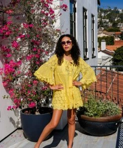Pho Dresses Yellow Lace Coverup Dress 11 Pho Dresses Yellow Lace Coverup Dress