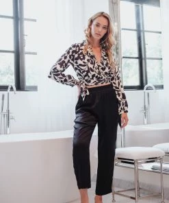 Beautiful Creature Black & White Floral Blouse