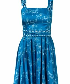 Azulu Dresses Blue El Burro Mini Dress 24 Azulu Dresses Blue El Burro Mini Dress