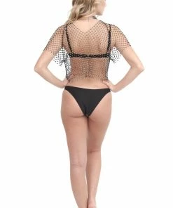 Western Fashion Inc Tops Sparkling Beaded Net Top