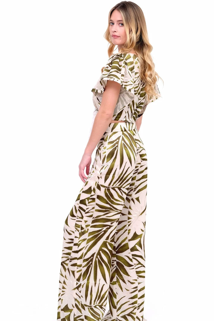 Azulu Leaf Print Tie Top 9 Azulu Leaf Print Tie Top