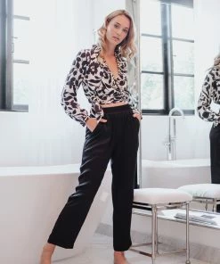 Beautiful Creature Black & White Floral Blouse