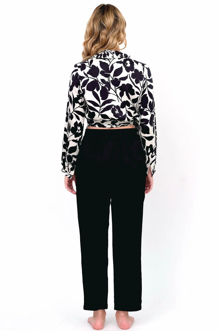 Beautiful Creature Bottoms Black Satin Lounge Pants 9 Beautiful Creature Bottoms Black Satin Lounge Pants