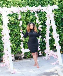 Hera Black Turtleneck Sweater Dress