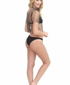 Western Fashion Inc Tops Sparkling Beaded Net Top