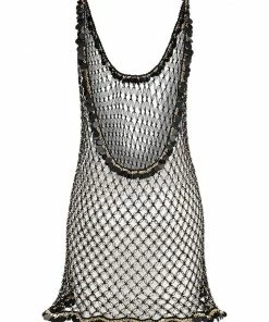 Beachy Side Beaded Net Cover Up Black 21 Beachy Side Beaded Net Cover Up Black