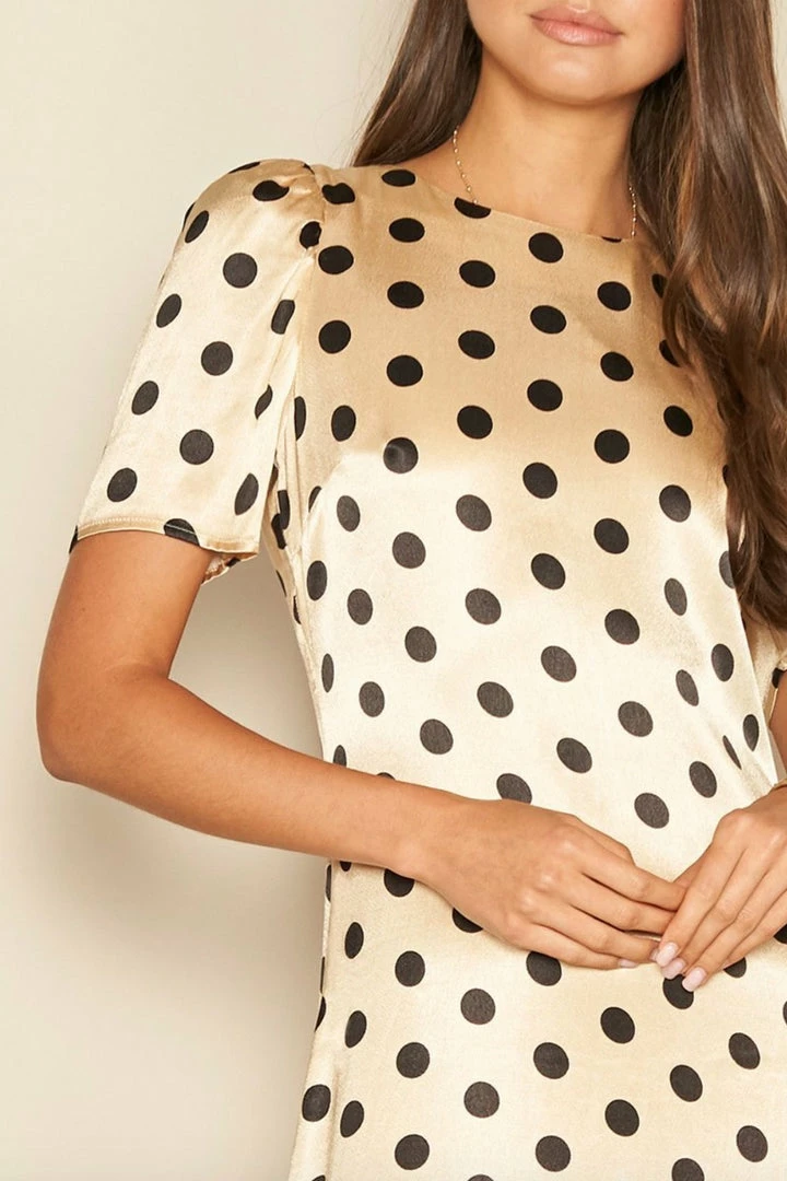 Dress Forum Polka Dot Satin Midi Dress 11 Dress Forum Polka Dot Satin Midi Dress