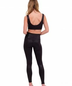 Glyder Black Gator Sports Bra Activewear