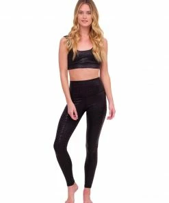 Glyder Black Gator Sports Bra Activewear