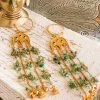 La Sierra Green Agate Chain Earrings Accessories