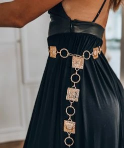 EastNWest Label Golden Link Belt