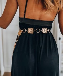 EastNWest Label Golden Link Belt