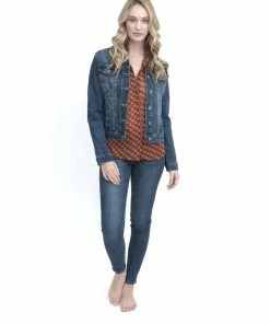 Q2 Dark Wash Denim Jacket