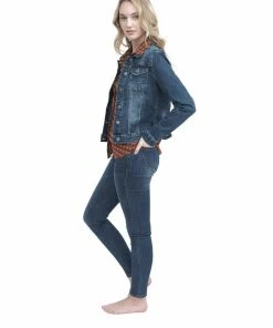 Q2 Dark Wash Denim Jacket