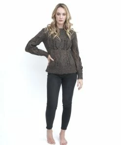 Blanc Noir Chunky Cable Knit Sweater Dark Grey Basics 10 Blanc Noir Chunky Cable Knit Sweater Dark Grey Basics