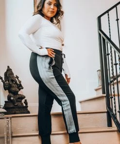 Blanc Noir Two Tone Jogger Pants Activewear