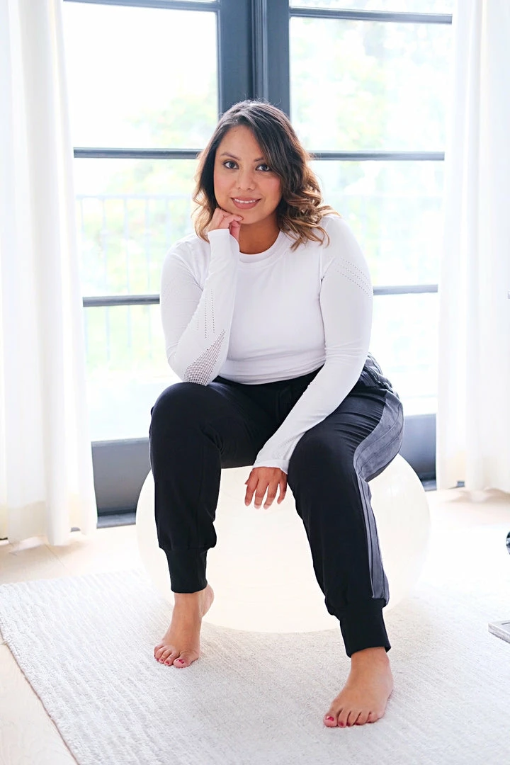 Blanc Noir Two Tone Jogger Pants Activewear 6 Blanc Noir Two Tone Jogger Pants Activewear