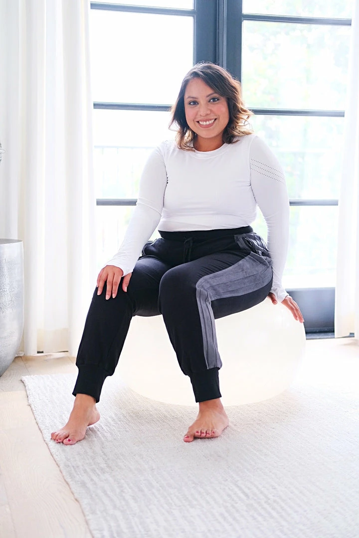 Blanc Noir Two Tone Jogger Pants Activewear 7 Blanc Noir Two Tone Jogger Pants Activewear