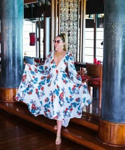 Azulu Fig Pattern Midi Dress Dresses 18 Azulu Fig Pattern Midi Dress Dresses